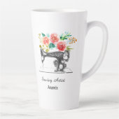 Naaimachinedressmaker Tailor Seamstress Latte Mok (Rechts)