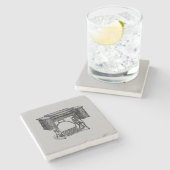  naaimachinekast stenen onderzetter (Zijkant)