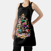 naaimachines met kerstboomkorren schort (Insitu)