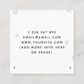  naaimachines Sociale media Vierkante Visitekaartje (Achterkant)