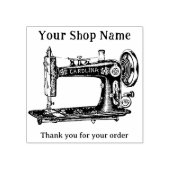 NaaimachineSjabloon Kleine Bedrijfs Rubberstempel Rubberstempel (Afrduk)