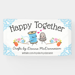 Naainaald Thimble Craft show Booth Spandoek