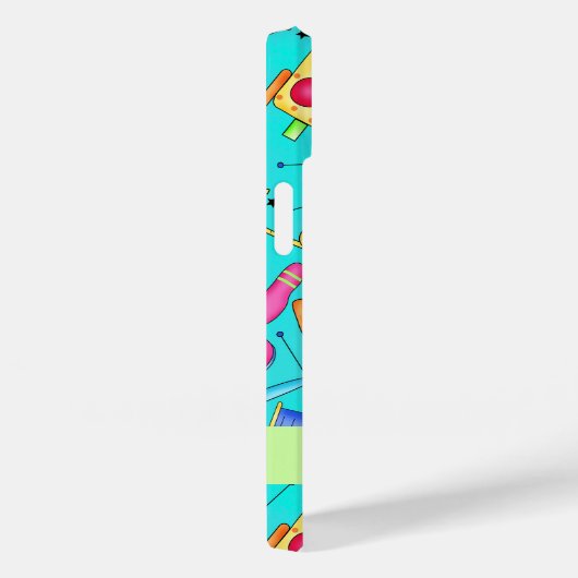 Naainzichten Kunstnaam personaliseren Turquoise Bl Case-Mate iPhone Case (Achterkant / Rechts)