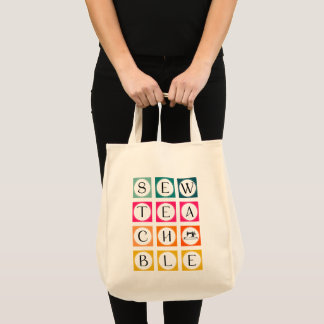 NaaiOnderwijs Kleurrijke Vierkanten Tote Bag