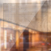 Naaipatroon Rok Drafting 36 "Grid Table Cling Raamsticker (Vel 2)