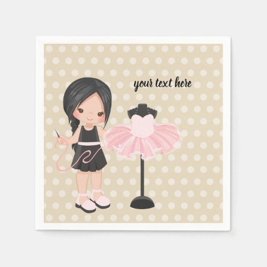 Naairmeisje Servet (Voorkant)