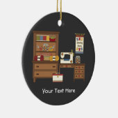 Naairuimte 1 (aanpasbaar) keramisch ornament (Rechts)