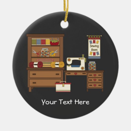 Naairuimte 1 (aanpasbaar) keramisch ornament (Voorkant)