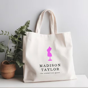 naaister op maat Roze Mannequin Tote Bag