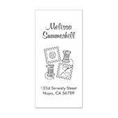Naaivaartuig Hobby-adres 2 Rubberstempel (Afrduk)