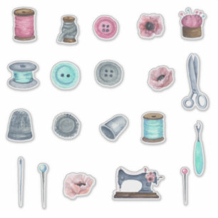  naaiwatersenkusje, op maat gesneden vinylstickers sticker