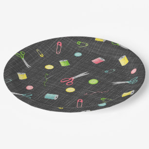 naaiwerk papieren bordje