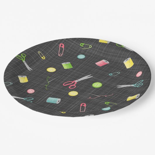 naaiwerk papieren bordje (Gekanteld)