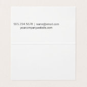 Naald en draad visitekaartjes (Binnenkant ongevouwen)