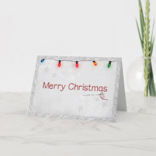 Naald en Kerststeken Feestdagen Kaart