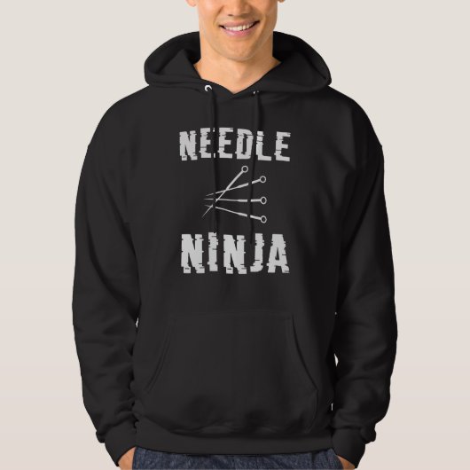 Naald Ninja Grappige Acupunctuur Acupuncturist Hoodie (Voorkant)