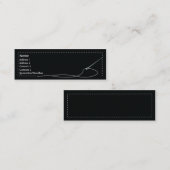 Naald - Skinny Mini Visitekaartje (Voorkant / Achterkant)