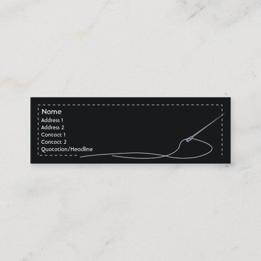 Naald - Skinny Mini Visitekaartje (Voorkant)