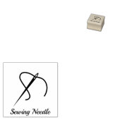 Naalddraad voor naaien 	rubberstempel (Gestempeld)