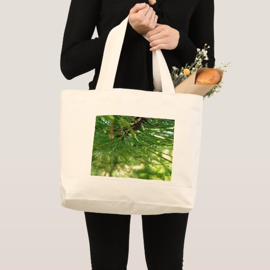 Naalden en druppeltjes grote canvas tas (Voorkant (product))