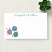 Naalden en kogels van garen, gepersonaliseerd post-it® notes (Kantoor)