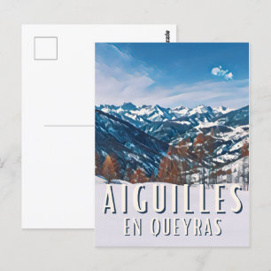 Naalden in Queyras Station Briefkaart