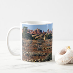Naalden van Pothole Point Trail in Canyonlands Koffiemok