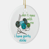 Naaldjes Keramisch Ornament (Rechts)