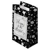 Naaldnaad voor 60e verjaardag klein cadeauzakje (Voorkant Gekanteld)