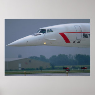 Naaldneus van een British Airways Concorde Poster