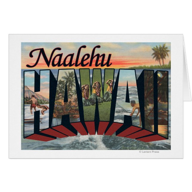 Naalehu, Hawaii - Grote letterscènes (Voorkant Horizontaal)