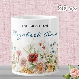 Naam 20oz Waterverf 1600s Nederlandse Bloemen Mo Extra Grote Beker