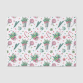Naam, 3 stks Tissue Papier Pepermunt Ferns Gingham (Voorkant)