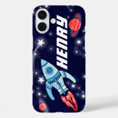 Naam 5 letter raketruimte marine kinder Case-Mate iPhone case (Achterkant)