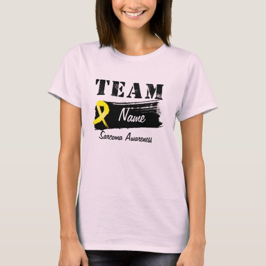 Naam aangepast team - Sarcoma T-shirt (Voorkant)