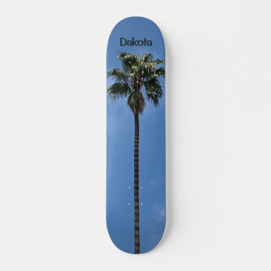 Naam aangepaste blauwe hemelboom skateboard (Voorkant)