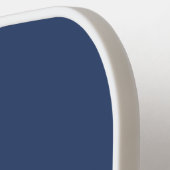 Naam aangepaste club Monogrammed White Navy Blue Pickleball Paddle (Links Detail)