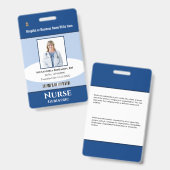 Naam aangepaste Logo foto-balk Badge (Front & Back)