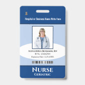 Naam aangepaste Logo foto-balk Badge (Front)