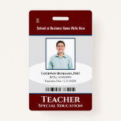 Naam aangepaste Logo foto-balk Badge (Voorkant)