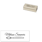 Naam aangepaste verfpenseel 	rubberstempel (Gestempeld)