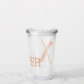 Naam aanpassen acryl drinkbeker (Achterkant)