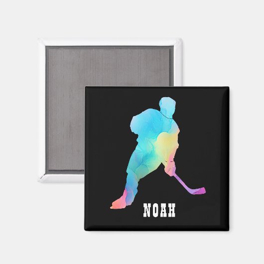 Naam aanpassen Hockey Player Magneet (Voorkant / Achterkant)