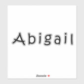 Naam Abigail Sticker (Vel)