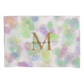 Naam Abstract patroonmonogram moderne pap Kussensloop (Voorkant)