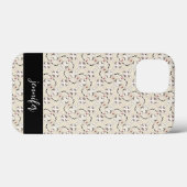  naam Abstract retro klokpatroon Case-Mate iPhone Case (Achterkant (horizontaal))