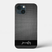  naam Abstracte rasterstructuur Case-Mate iPhone Case (Achterkant)