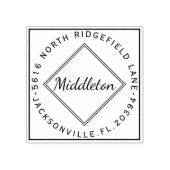 Naam - Adres Rubberstempel (Afrduk)