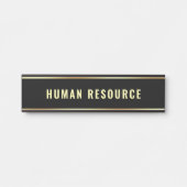 Naam  afdeling Human Resource Deurbordje (Voorkant)