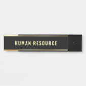 Naam  afdeling Human Resource Deurbordje (Voorkant)